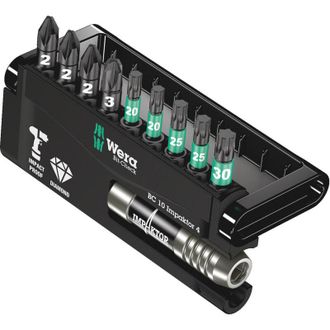 Wera Bits Wera, Bits Check 10 4, 10 Piezas, Impaktor 05057417001