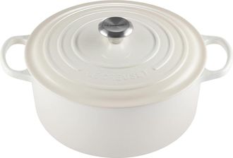 LE CREUSET Cocotte Redonda Le Creuset Evolution 24cm Hierro Fundido Merengue
