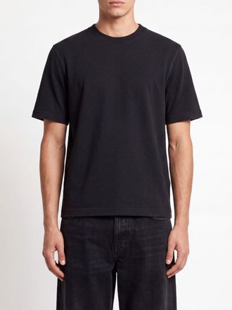 Golden Goose T-shirt girocollo in cotone con logo tono su tono