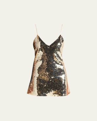 Retrof&ecirc;te Deserae Sequin Mini Dress