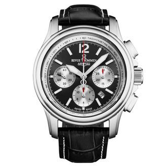 Revue Thommen Air Speed Chronograph Automatic Black Dial Mens Watch 16041.6337