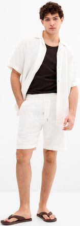 Lindbergh Mens Cotton gauze Bermuda Shorts
