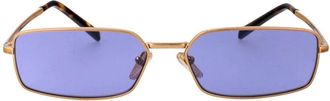 Prada Stijlvolle Zonnebril - Dames - Zonnebrillen - Geel - 59 MM - Accessoires