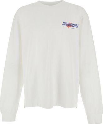 Dsquared2 White Relaxed Logo T-Shirt