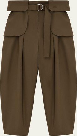 Loewe Belted Barrel-Leg Cargo Trousers