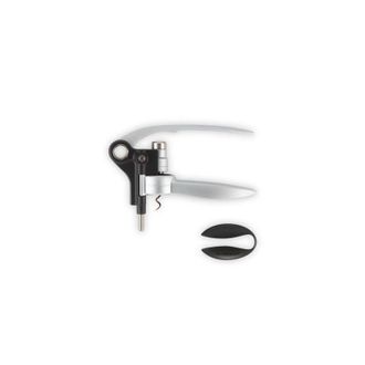 LE CREUSET Set Con Sacacorchos Profesional Y Cortac&aacute;psulas A Juego, Lm250, Extracci&oacute;n Del Tap&oacute;n En Botella De Vino, Aluminio Cepillado, Poliamida, 59058013009410