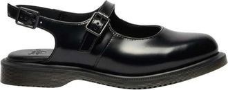Dr. Martens Madaline Mary Jane Glad Leren Slingback Schoenen - Dames - Ballerinas - Zwart - 38 EU - Leer - Schoenen