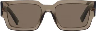 Prada Brown Rectangular Mens Sunglasses PR B17S 29E90F 54
