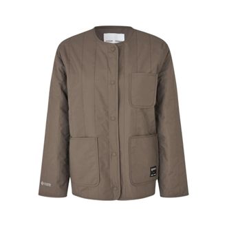 Sams&oslash;e & Sams&oslash;e Salexi Quilted Jacket - Heren - Zomerjassen - Bruin - XS - Polyester - Jassen