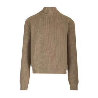 Rick Owens Turtleneck Jumper - male - Rick Owens - Turtlenecks - Beige - M - Knitwear