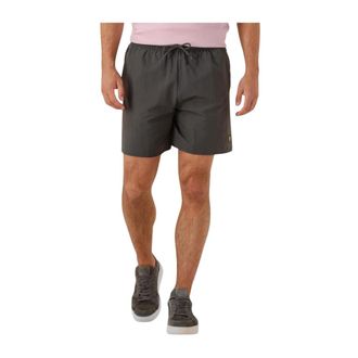 Lyle & Scott Badmode, Heren, Grijs, M, Linnen, Effen Zwemshort voor Heren