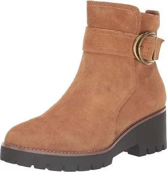Blondo Womens Waterproof Dagger Fashion Boot In Cognac Suede