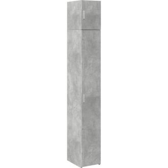 vidaXL Vidaxl - Mobile Sottile Grigio Cemento 30x42,5x225 cm in Truciolato