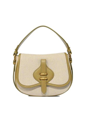 Coccinelle Mavery Small Bag In Linen And Leather