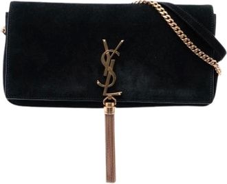 Saint Laurent Pre-owned Kate 99 Borsa a Spalla in Camoscio - - Pre-owned - Donna - Nero - ONE SIZE