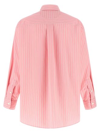 Marni Striped Cotton-Blend Poplin Shirt - Pink