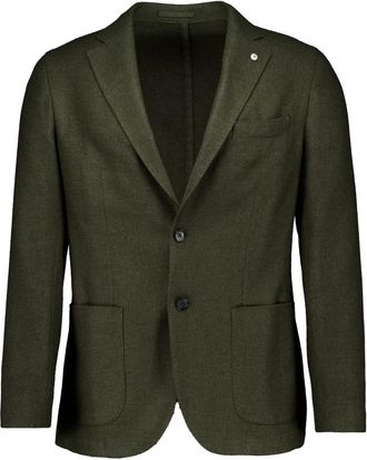 Lubiam Groene Stijlvolle Jas - Heren - Blazers - Groen - M - Jassen