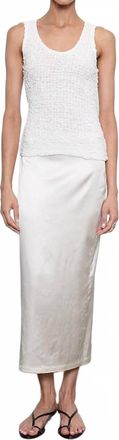 Enza Costa Lustre Column Skirt In Fog