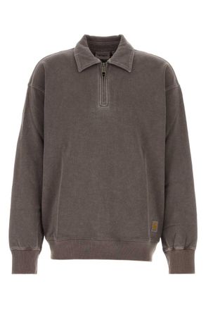 Carhartt Work in Progress Brown Solid Shirt Collar Polo
