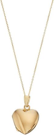 Lily & Roo Solid Gold Small Heart Locket Necklace