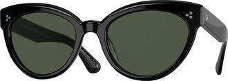 Oliver Peoples OV5355SU Roella Polarized 10059A Womens Sunglasses Black Size 55