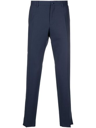 Dolce & Gabbana stripe detail tailored trousers - men - Silk/Spandex/Elastane/Viscose/Virgin Wool - 50 - Blue