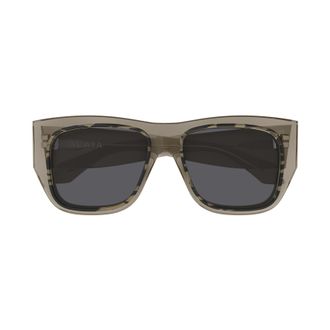 Alaia Aa0090s Oversized Square Sunglasses in Translucent Taupe