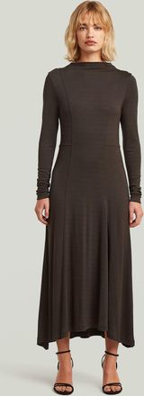 G-Star Drape Jersey Jurk - Bruin - Dames