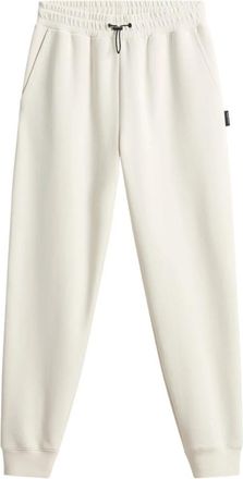 Woolrich Katoenen Fleece Broek - Dames - Sweatpants - Wit - L - Katoen - Broeken