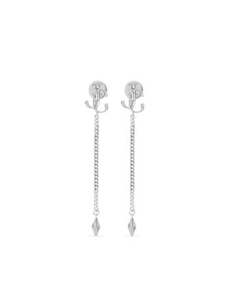 Jimmy Choo London Oorbellen met logo - Zilver