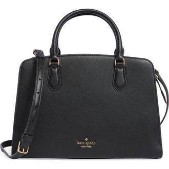 Kate Spade New York addie pebbled leather satchel bag in Black at Nordstrom Rack