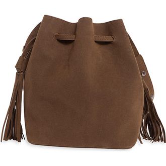BCBGeneration Tassel Bucket Bag in Chocolate at Nordstrom Rack