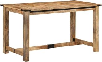 vidaXL Mesa De Comedor Madera Maciza De Mango 140x70x75 Cm Vidaxl
