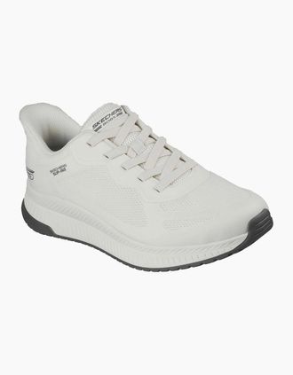 Skechers Mens Skechers BOBS Sport Squad Chaos 4 Mens Off White Standard Trainers - Size: 11