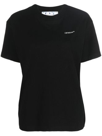 Off-white T-shirt con stampa - Nero