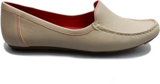 Clarks Womens Casual Clarks Estelle Dawn Leather Shoes In Beige Standard Fit Size 4.5