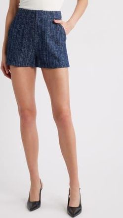 Frame Denim The Tweed Cotton Shorts in Indigo at Nordstrom Rack, Size 14