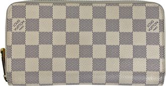 Louis Vuitton White Damier Azur Long Wallet (Bi-Fold) (Pre-Owned)