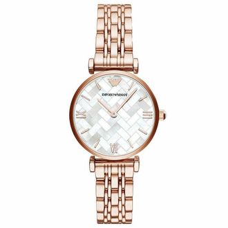 Emporio Armani AR11110 Gianni T-Bar Rose-Gold Tone dameshorloge