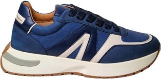 Alexander Smith Hyde - Heren - Sneakers - Blauw - 42 EU - Leer - Schoenen