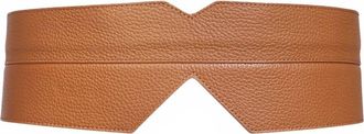 Florez jeans Womens Chalt&eacute;n Slim Leather Belt In Caramel