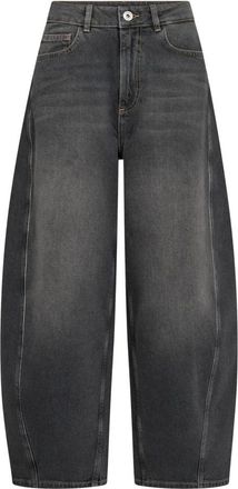 Mos Mosh MMColette Jeans - Dames - Loose Fit Jeans - Grijs - W28 - Katoen - Jeans