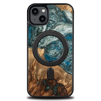 OEM Funda &Uacute;nica Bewood Para Iphone 14 Plus - Planetas - Tierra Con Magsafe