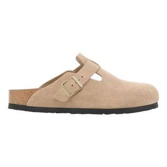 Birkenstock Mules, female, Beige, Size: 9 US Boston Narrow Fit