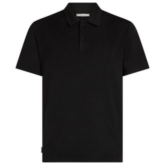 Icebreaker 15.5 Merinofine S/S Polo Merinoshirt f&uuml;r Herren | schwarz