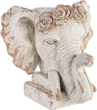 BIZZOTTO Florero Cabeza Elefante Magnesia H43 Cod.0780277