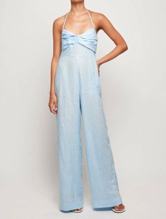 S/W/F Sweetheart Jumpsuit In Blue