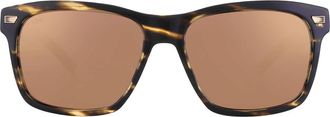 Costa ARANSAS Gold Mirror Polarized Glass Square Mens Sunglasses 6S2005 200515 58