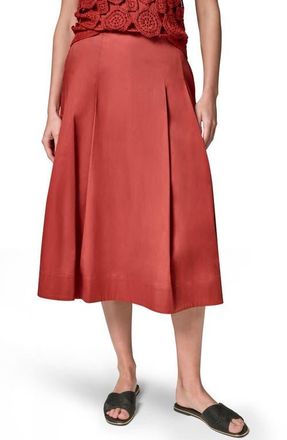 DKNY Pleated A-Line Skirt in Sunbaked at Nordstrom, Size 12