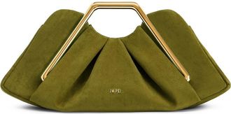 JW PEI Lila Croc Embossed Faux Leather Clutch in Olive Green at Nordstrom